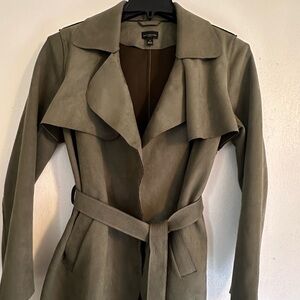 Ann Taylor Sage Green Trench Coat